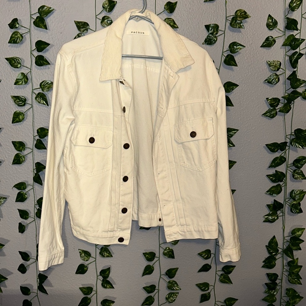 Size medium white Jean jacket